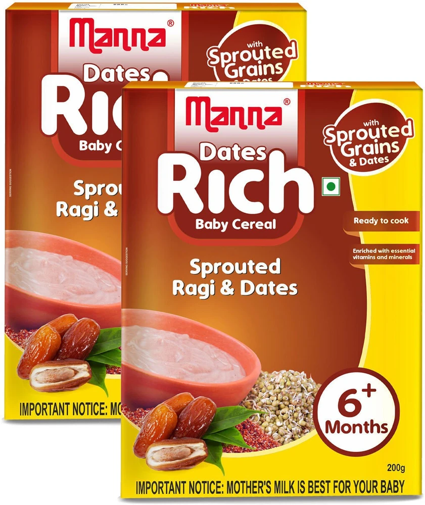 Manna Dates Rich Baby Cereal